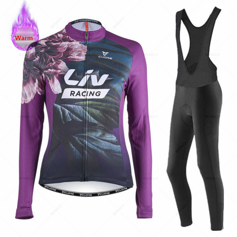 Cycling Gear Jersey - Liv Set Bicicleta Musim Dingin Wanita