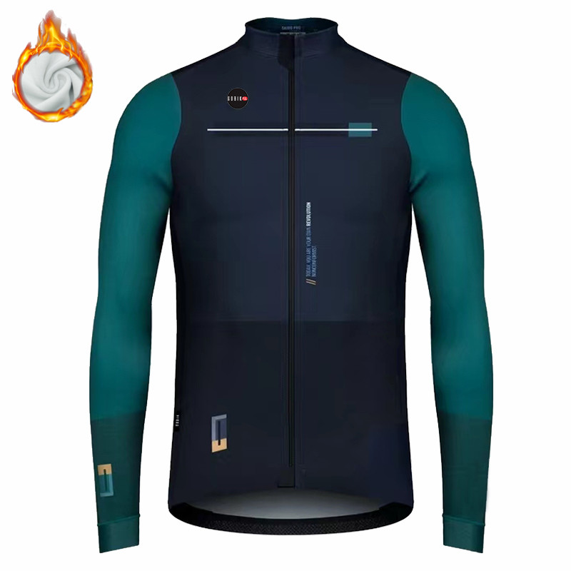 Cycling Gear Jersey - Jaket Gobikful pria, kaus sepeda bulu