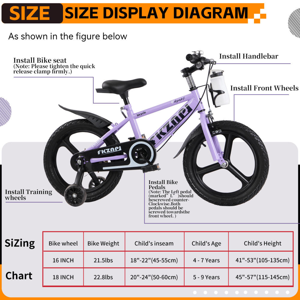 Sepeda Anak 18 Inci – Rangka B - Carbon Bike Frame ulasan dan harga